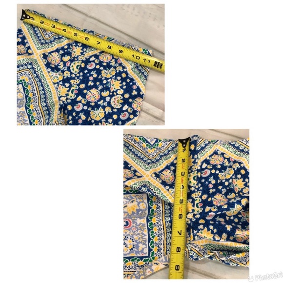 Old Navy Girls Leggings Yellow Green Blue Multi Floral 3Pack Large (10-12) - Picture 4 of 15